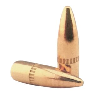 Lightning 22c (.224) 55gr FMJ Bullet with Vannelure. Box of 500